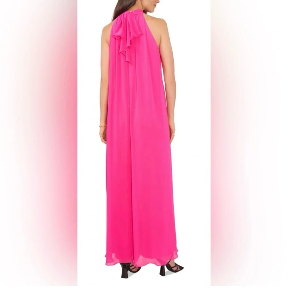 Vince Camuto Vibrant Pink Sleeveless Jumpsuit - Picture 3 of 7